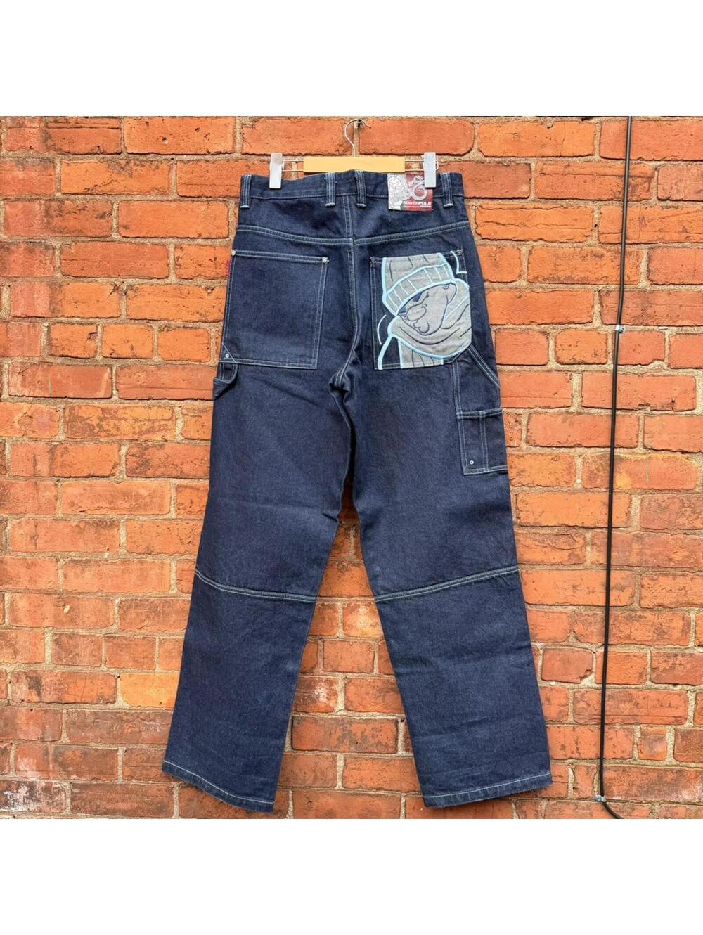 Vintage Southpole jeans embroidered 00s 32x34 south pole - Picture 4 of 7